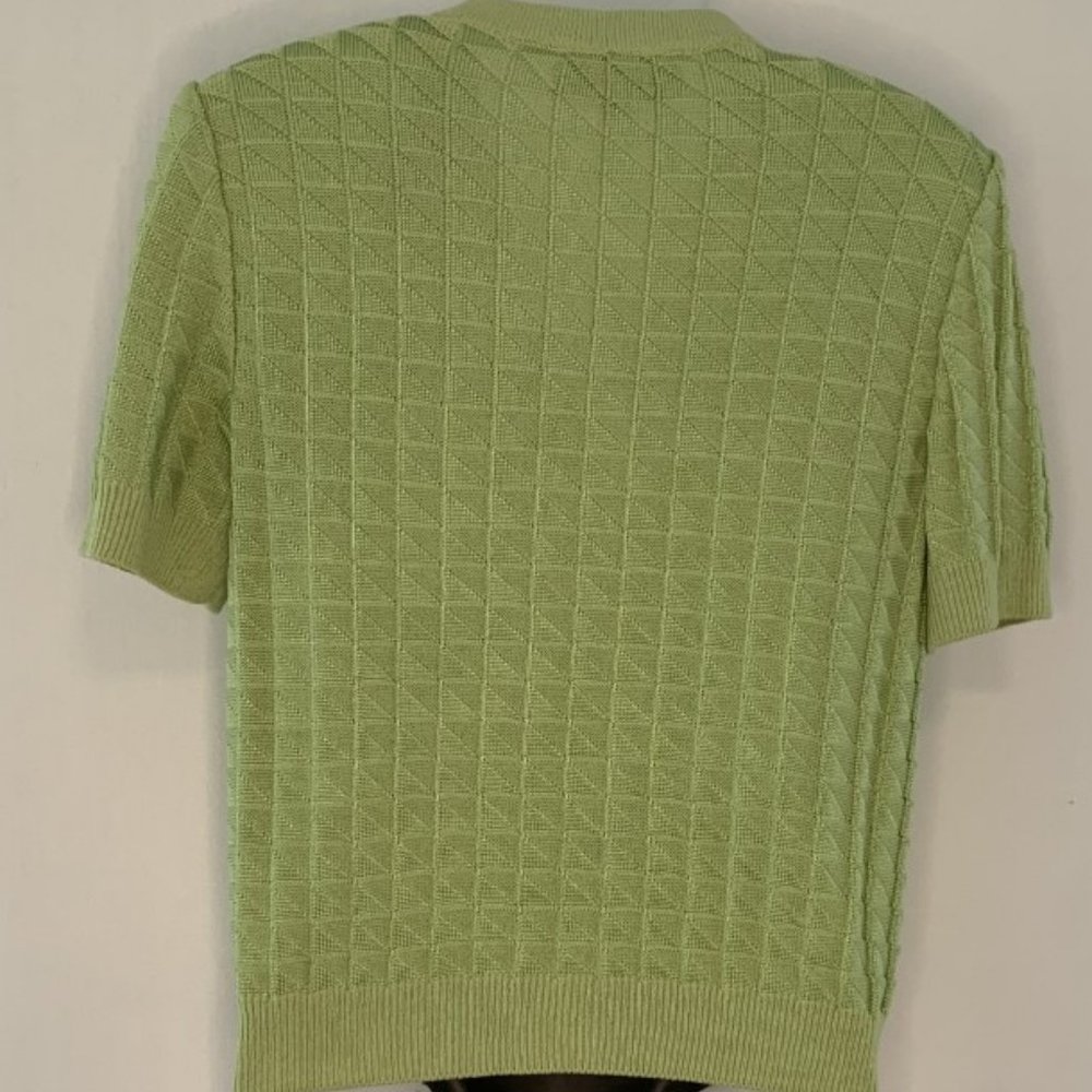 St. John Collection Green Short Sleeve Blazer - Picture 4 of 5